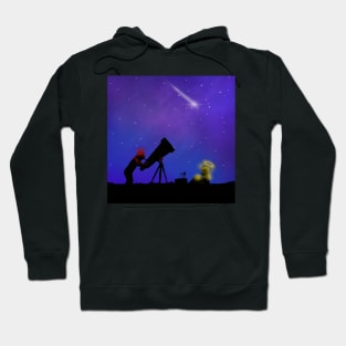 Crowley and Aziraphale stargazing Hoodie